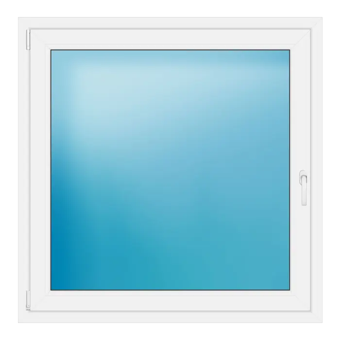 Einflügeliges Kunststofffenster 119,5x120 cm Weiß