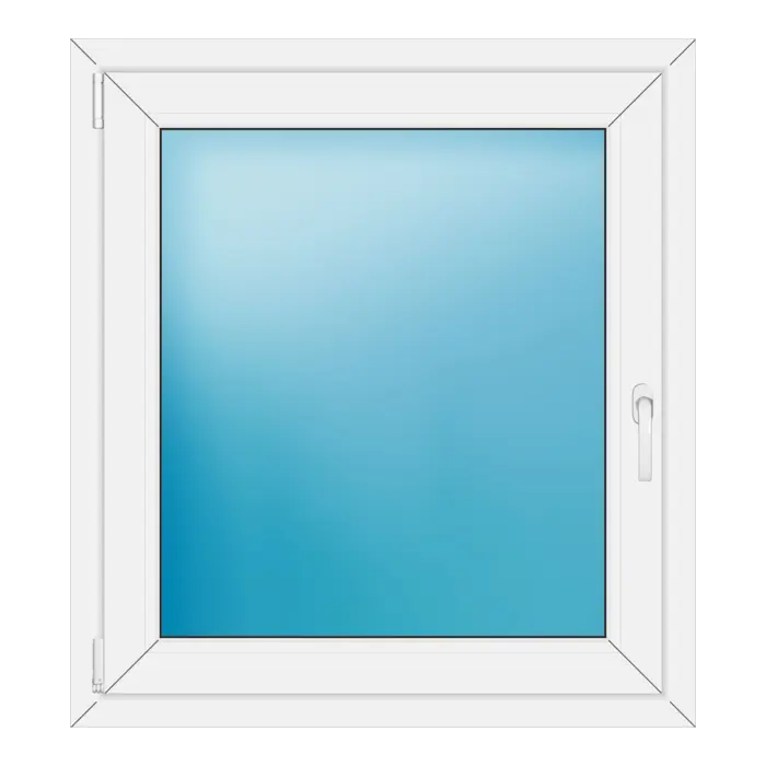 Einflügeliges Kunststofffenster 89x98 cm Weiß