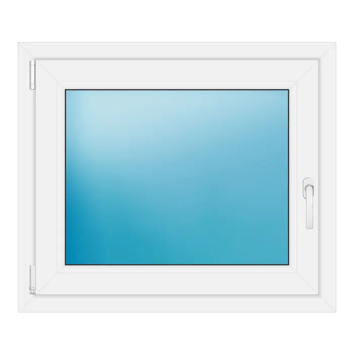 Einflügeliges Kunststofffenster 86x73 cm Weiß