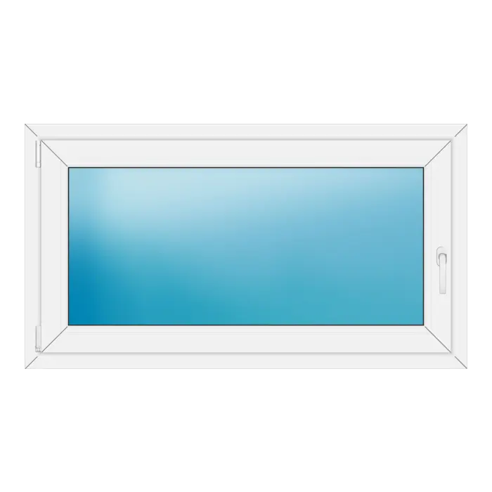 Einflügeliges Kunststofffenster 130x72 cm Weiß