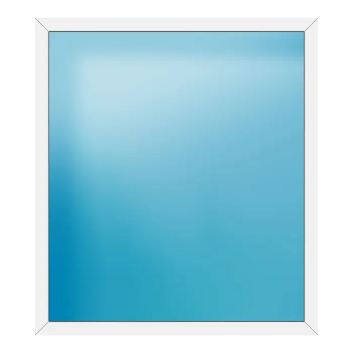 Festverglasung aus Kunststoff 164x184 cm Weiß