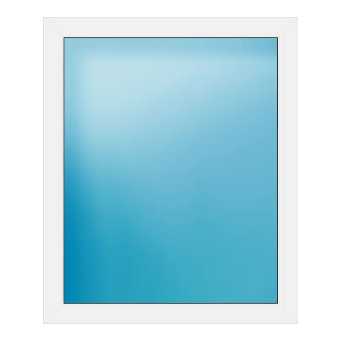 Festverglasung aus Kunststoff 100x120,5 cm Weiß
