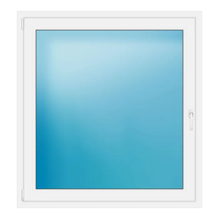 Einflügeliges Kunststofffenster 125x133 cm Weiß