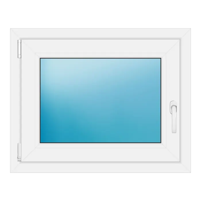 Einflügeliges Kunststofffenster 77,5x62 cm Weiß