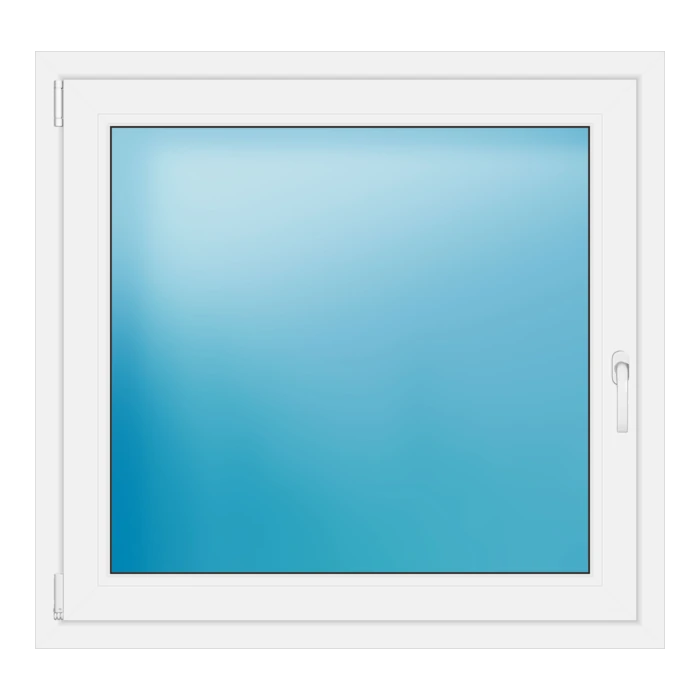 Einflügeliges Kunststofffenster 107x101,5 cm Weiß