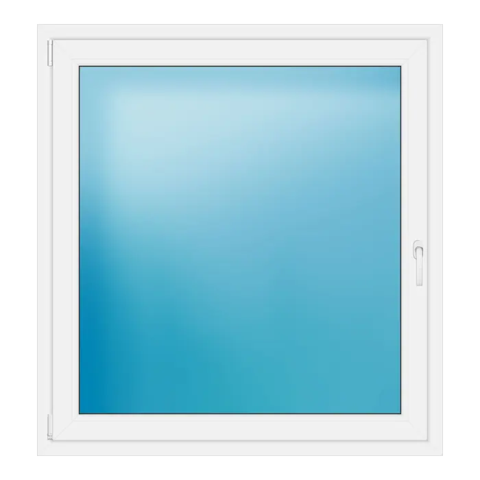 Einflügeliges Kunststofffenster 124x132 cm Weiß