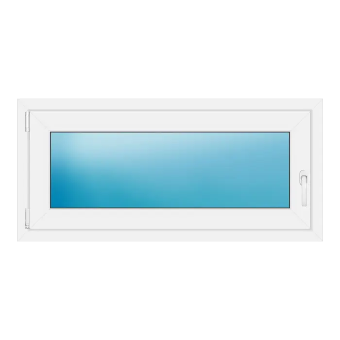 Einflügeliges Kunststofffenster 118x55 cm Weiß