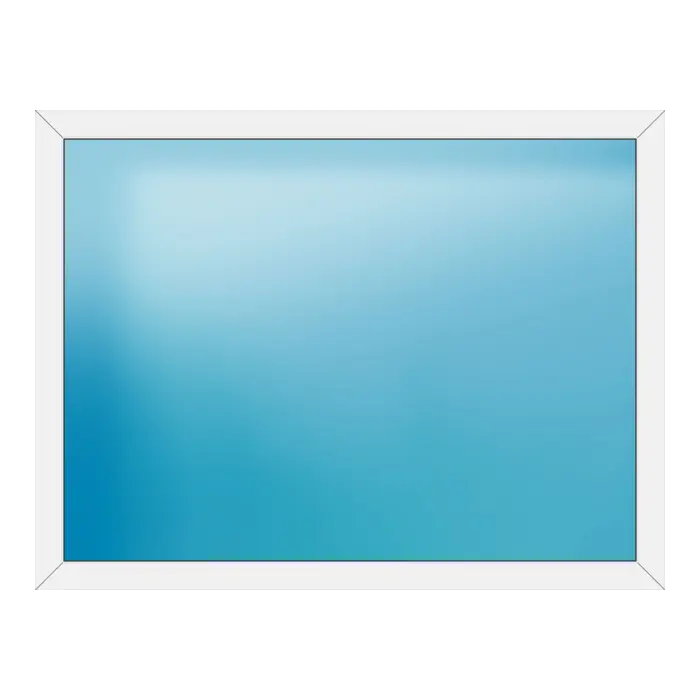Festverglasung aus Kunststoff 176x134 cm Weiß