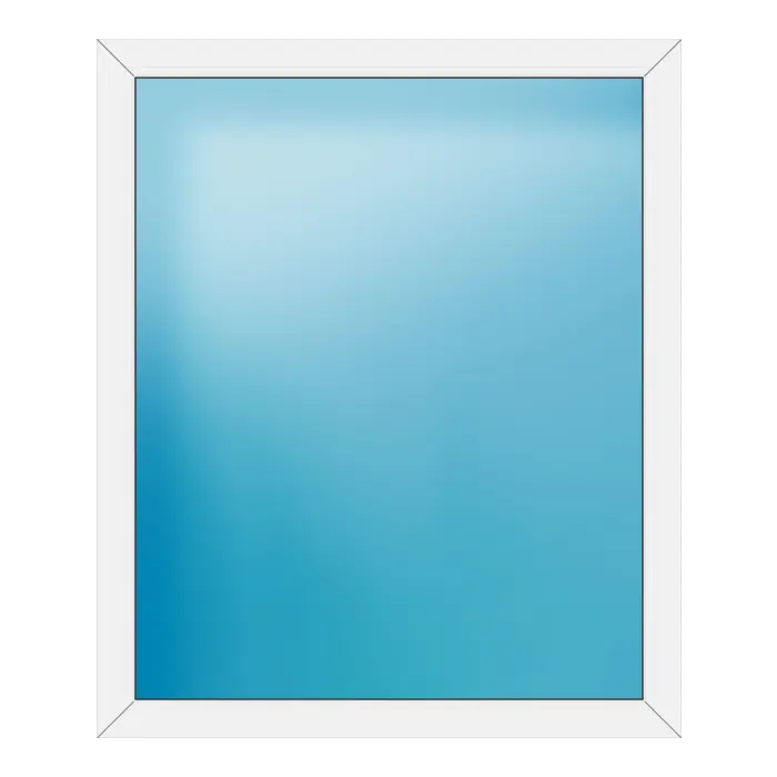 Festverglasung aus Kunststoff 122x146 cm Weiß