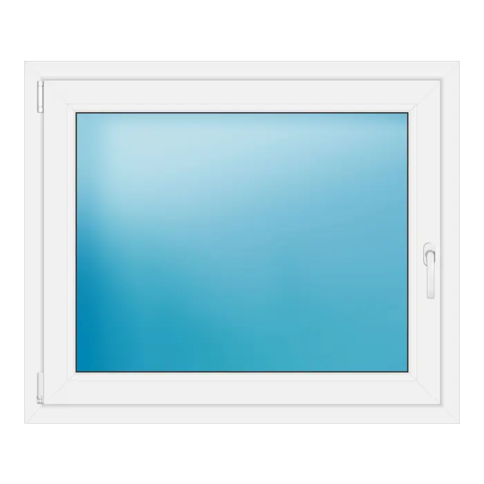 Einflügeliges Kunststofffenster 108x90 cm Weiß