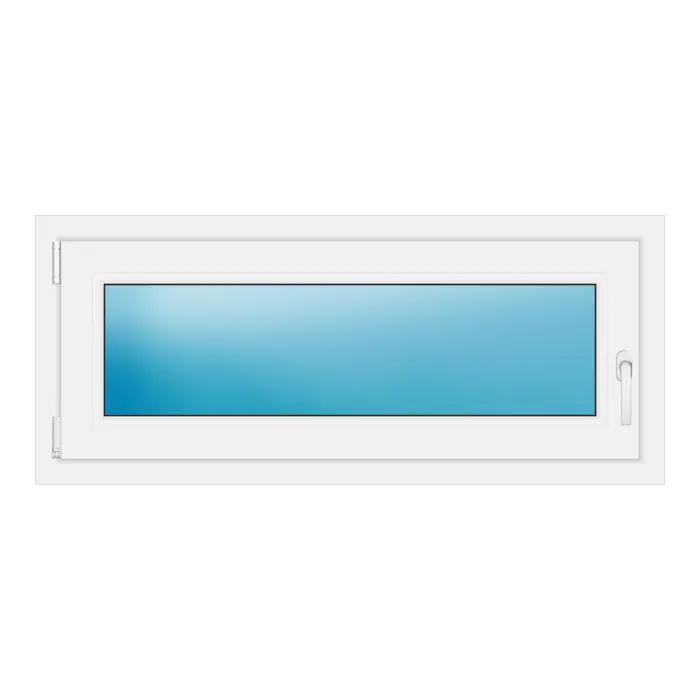 Einflügeliges Kunststofffenster 117x50 cm Weiß