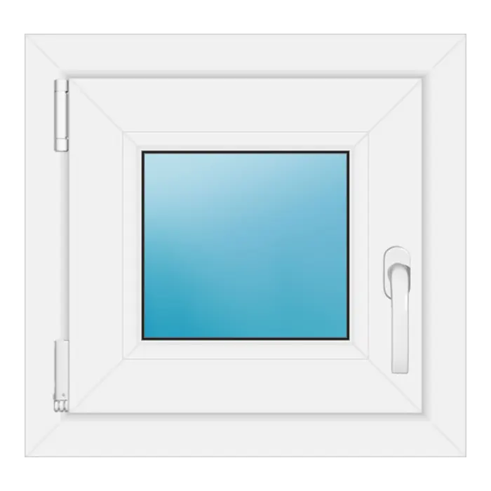Einflügeliges Kunststofffenster 48x46 cm Weiß