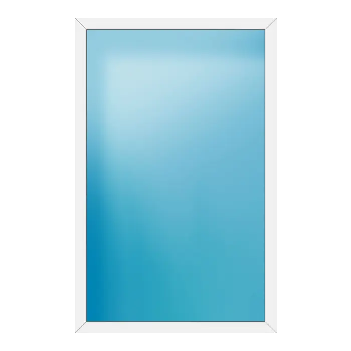 Festverglasung aus Kunststoff 138x216 cm Weiß