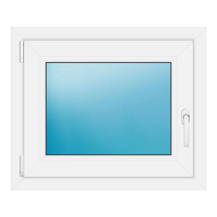 Einflügeliges Kunststofffenster 71,5x59,5 cm Weiß