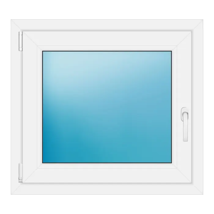 Einflügeliges Kunststofffenster 78x71 cm Weiß