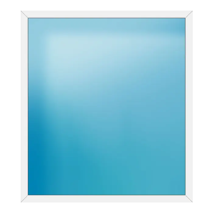 Festverglasung aus Kunststoff 190x212 cm Weiß