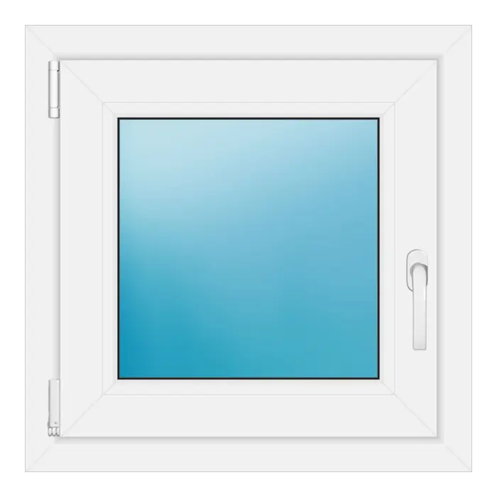 Einflügeliges Kunststofffenster 61,5x61,5 cm Weiß