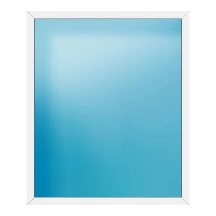Festverglasung aus Kunststoff 166x198 cm Weiß