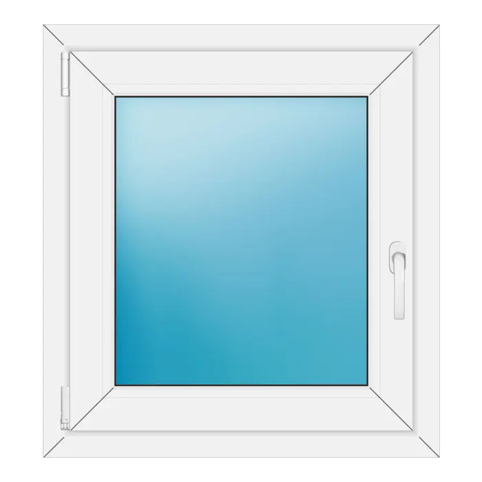 Einflügeliges Kunststofffenster 70,5x77 cm Weiß