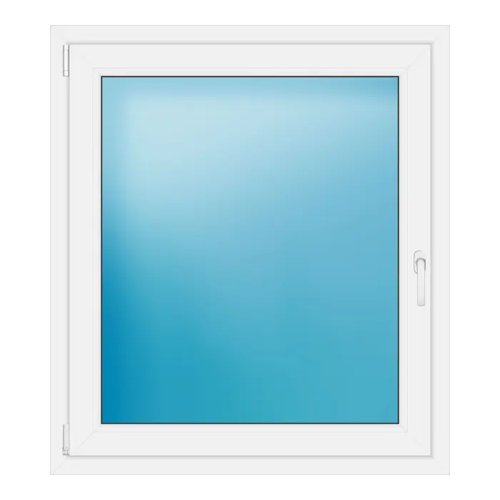 Einflügeliges Kunststofffenster 100x112,5 cm Weiß