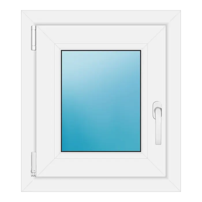 Einflügeliges Kunststofffenster 51x58 cm Weiß