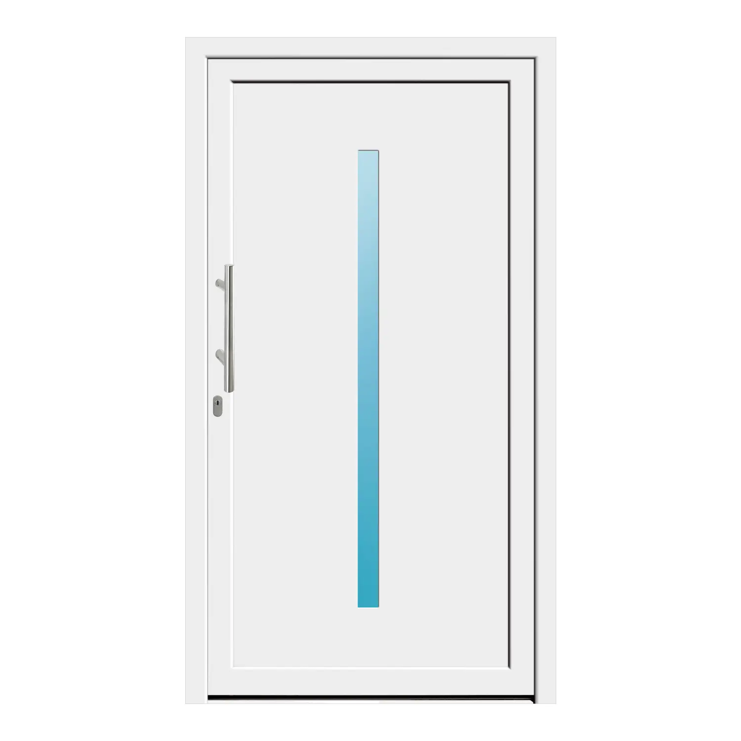 Haustür 115x207 cm Weiß Venus aus Kunststoff {product.title} {product.width / 10}x{product.height / 10} cm {product.color} {f:if(condition: product.isDoor, then: product.filling, else: '')}