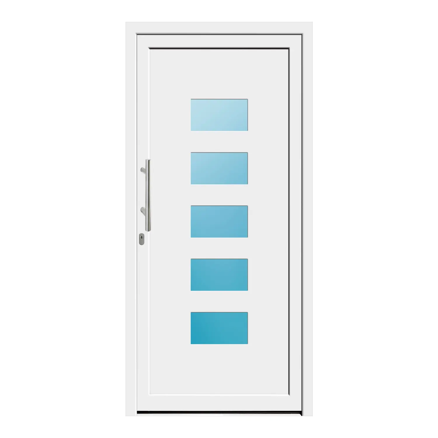 Haustür 103x217 cm Weiß Merkur aus Kunststoff {product.title} {product.width / 10}x{product.height / 10} cm {product.color} {f:if(condition: product.isDoor, then: product.filling, else: '')}