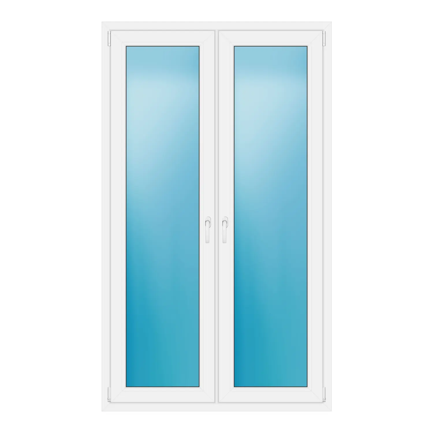 Terrassentür 121x205 cm Weiß