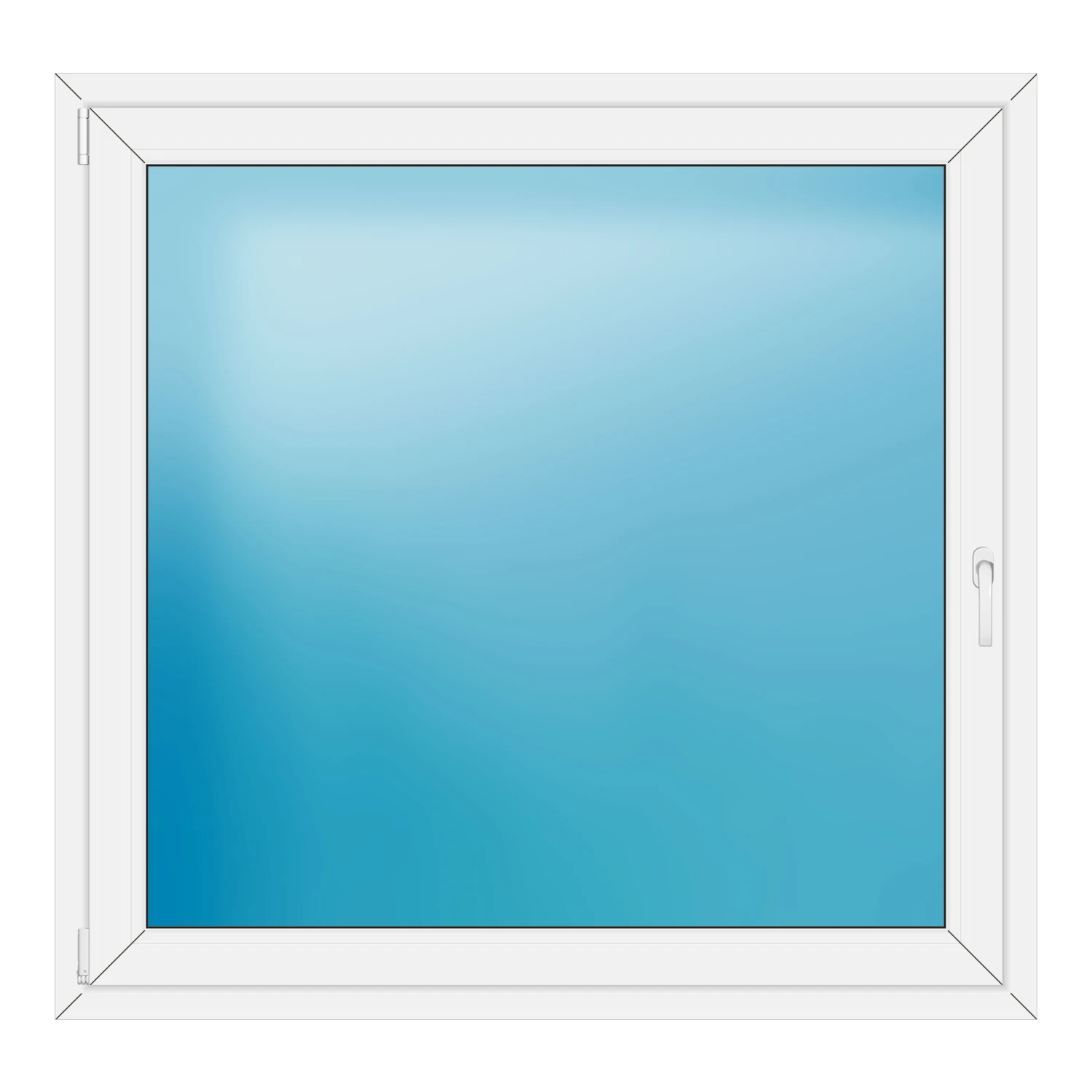 Fenster 137x132 cm Weiß