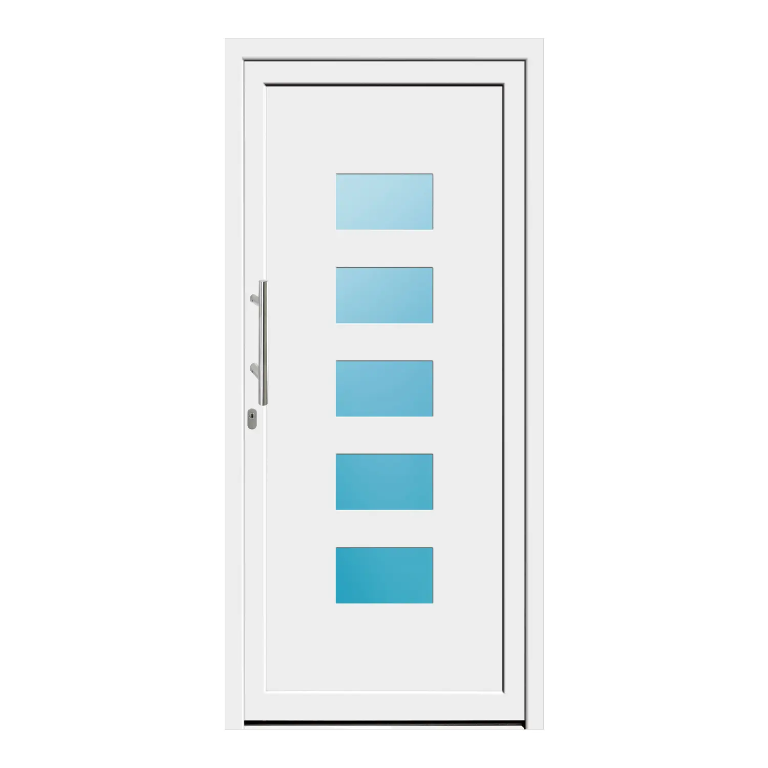 Haustür 101x219 cm Weiß Merkur aus Kunststoff {product.title} {product.width / 10}x{product.height / 10} cm {product.color} {f:if(condition: product.isDoor, then: product.filling, else: '')}