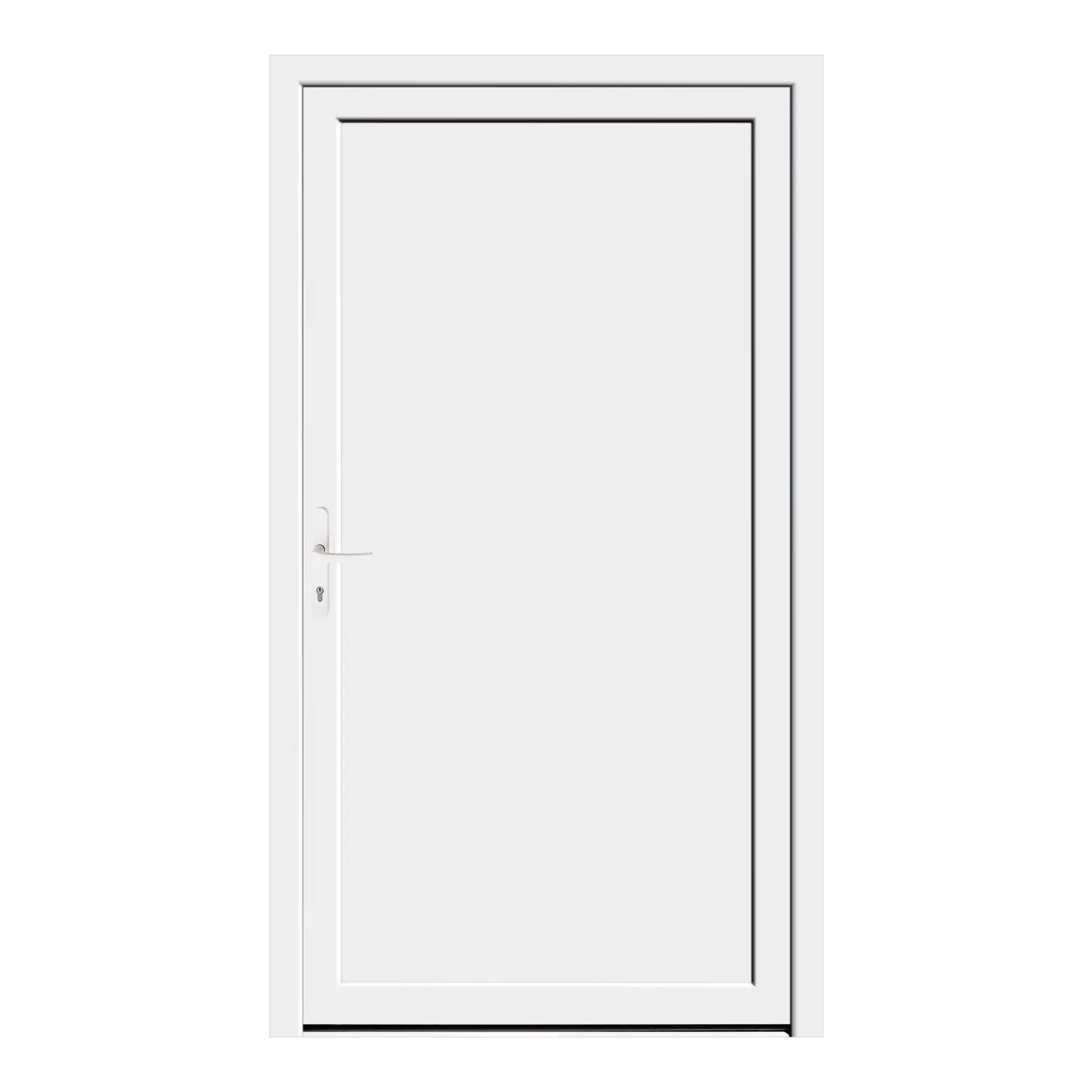 Nebeneingangstür 118.5x210.5 cm Weiß MSVP