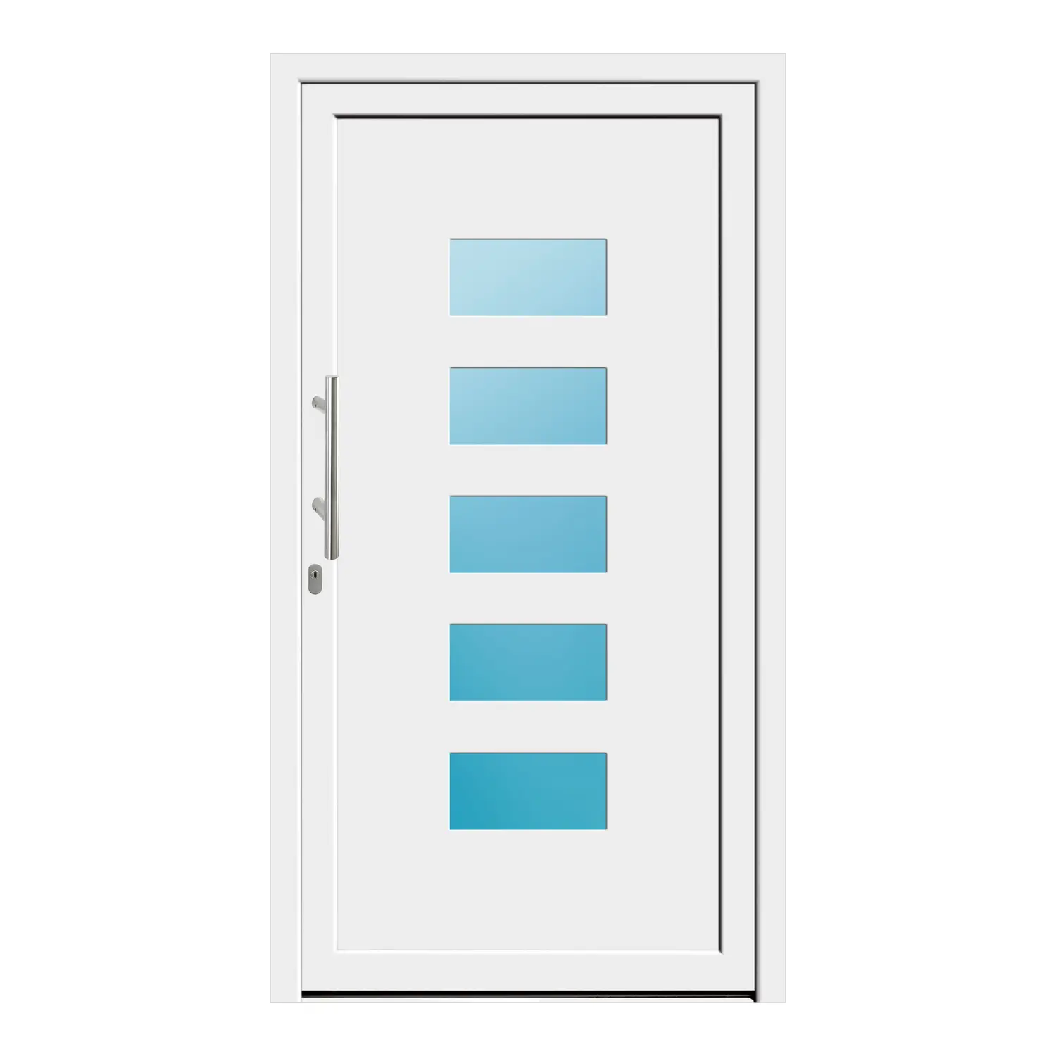 Haustür 111x205 cm Weiß Merkur aus Kunststoff {product.title} {product.width / 10}x{product.height / 10} cm {product.color} {f:if(condition: product.isDoor, then: product.filling, else: '')}