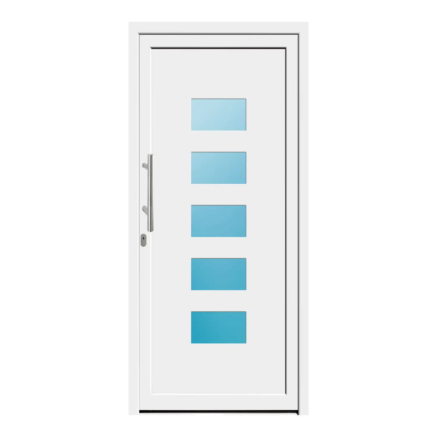 Haustür 92x201 cm Weiß Merkur aus Kunststoff {product.title} {product.width / 10}x{product.height / 10} cm {product.color} {f:if(condition: product.isDoor, then: product.filling, else: '')}