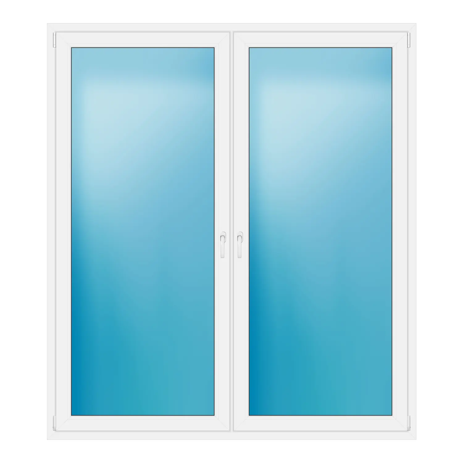 Terrassentür 195x220 cm Weiß