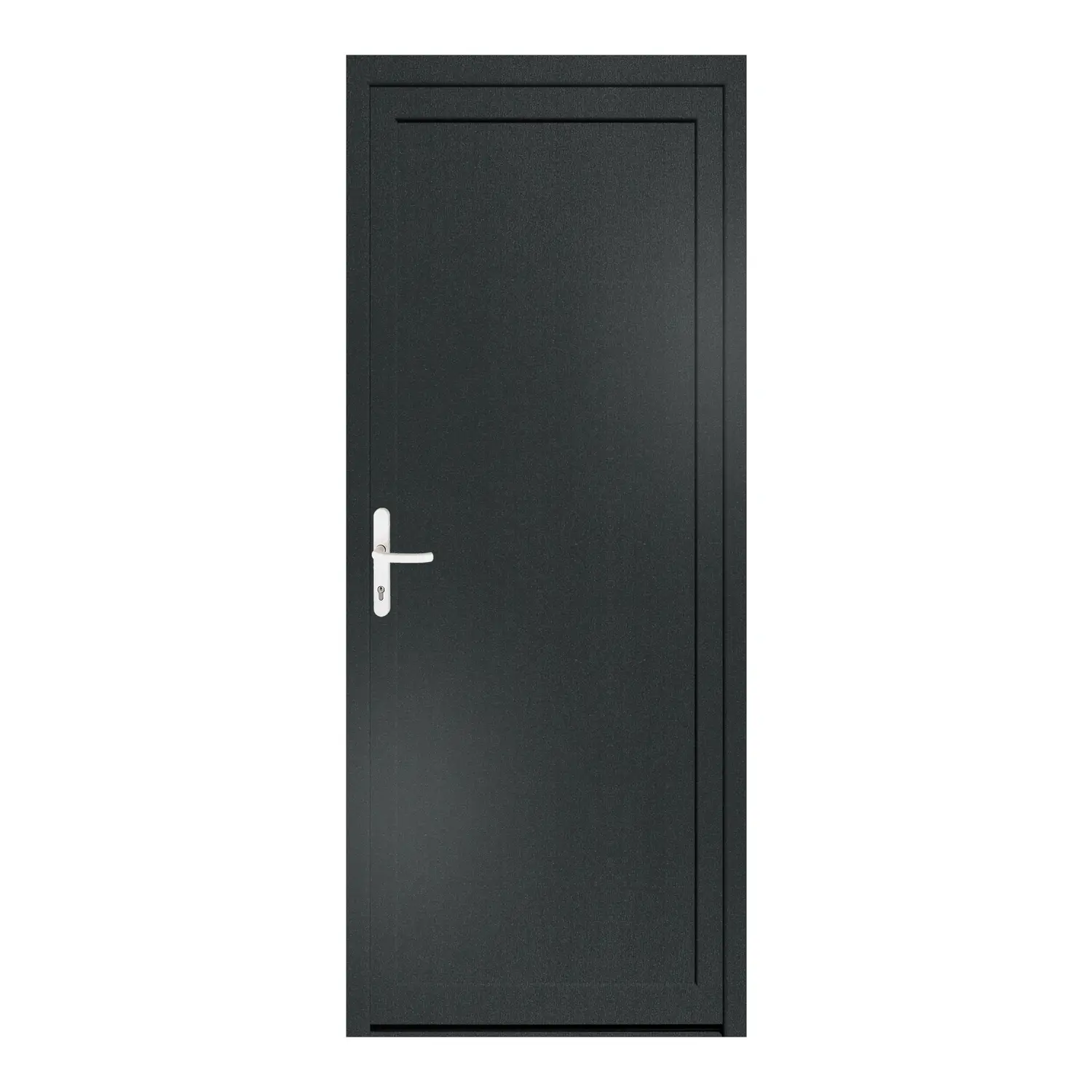 Nebeneingangstür 88x216 cm Anthrazitgrau genarbt MSVP