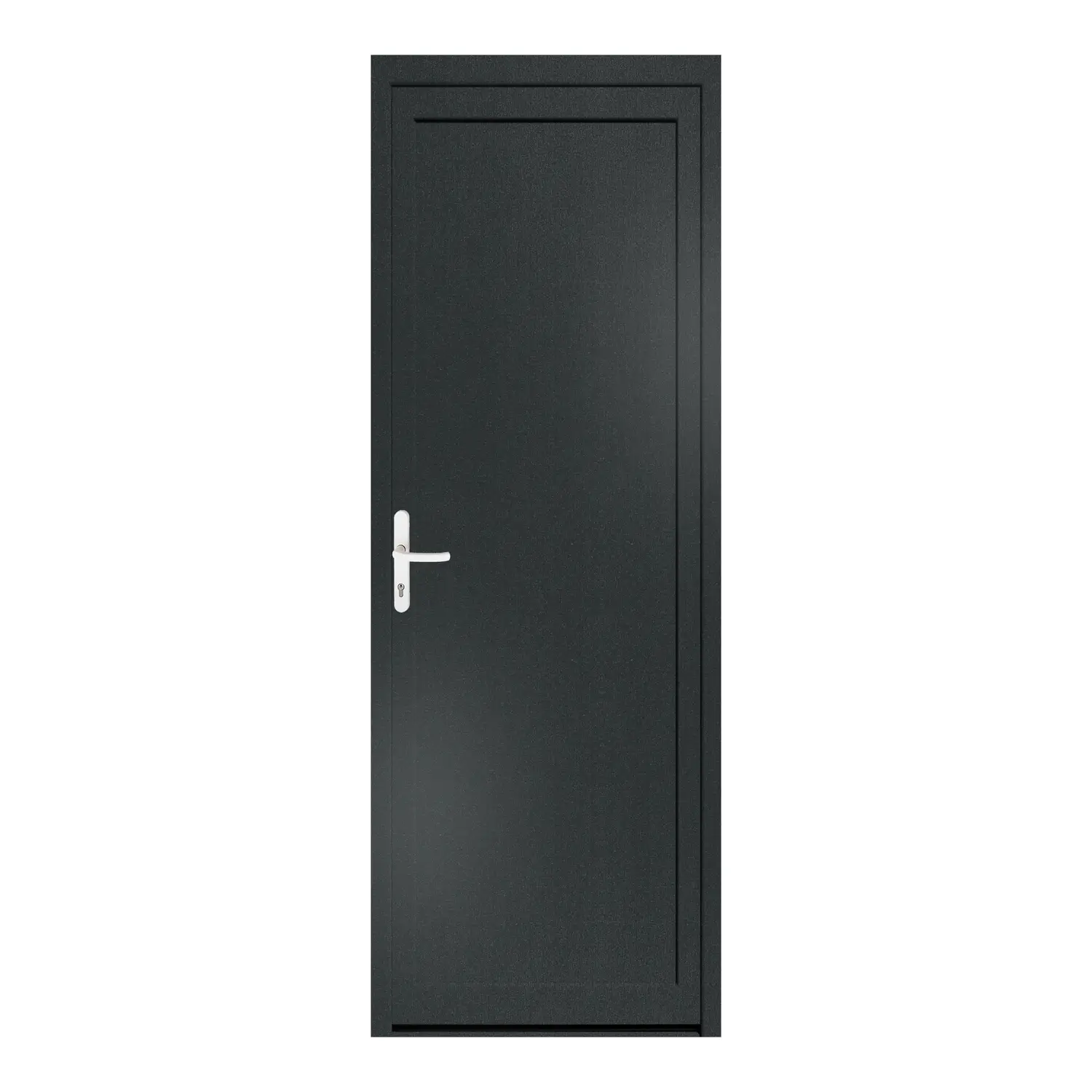 Nebeneingangstür 82x230 cm Anthrazitgrau genarbt MSVP