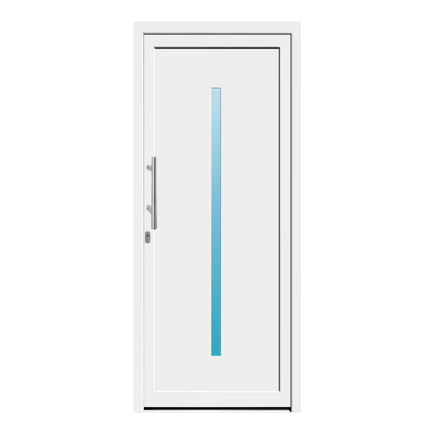 Haustür 91x213 cm Weiß Venus aus Kunststoff {product.title} {product.width / 10}x{product.height / 10} cm {product.color} {f:if(condition: product.isDoor, then: product.filling, else: '')}