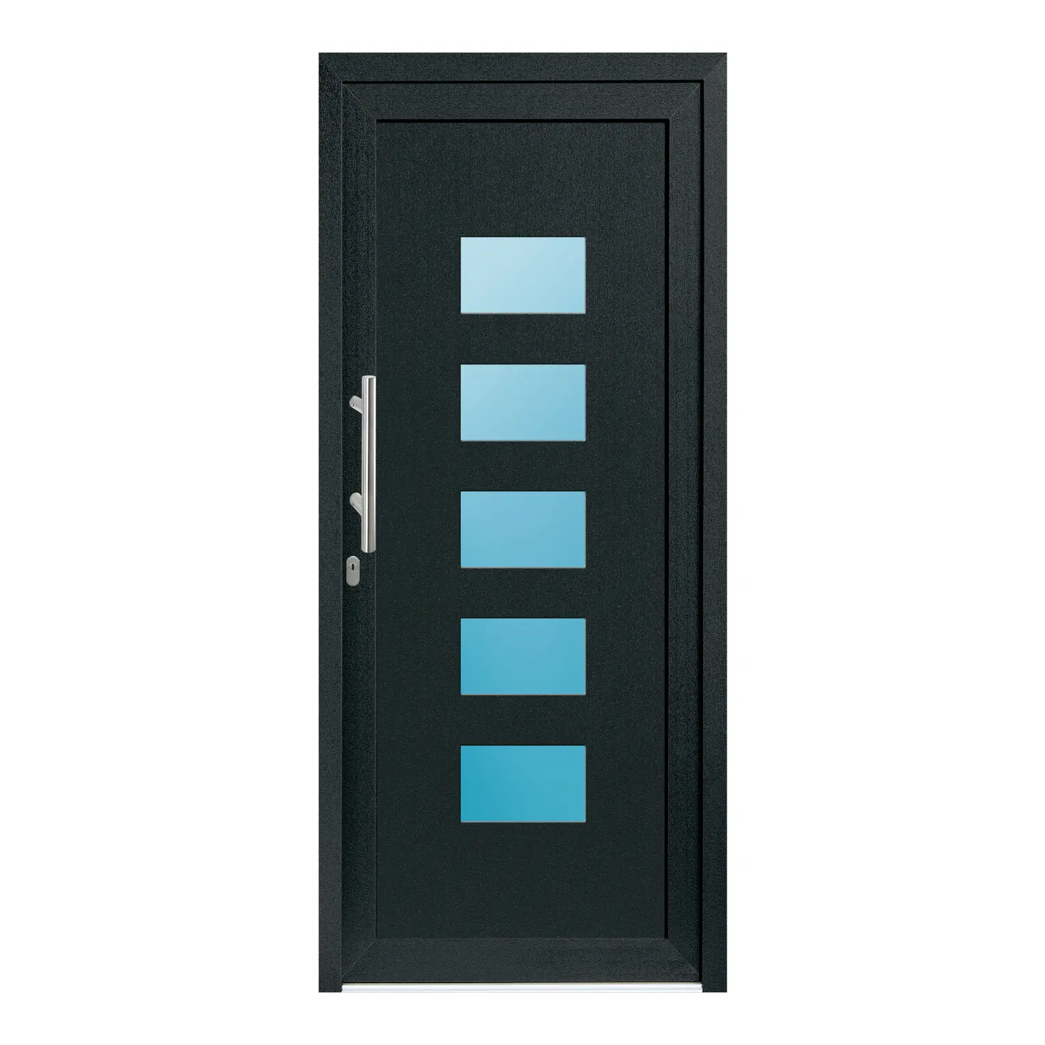 Haustür 92x211.7 cm Anthrazit-Grau genarbt Merkur aus Kunststoff {product.title} {product.width / 10}x{product.height / 10} cm {product.color} {f:if(condition: product.isDoor, then: product.filling, else: '')}