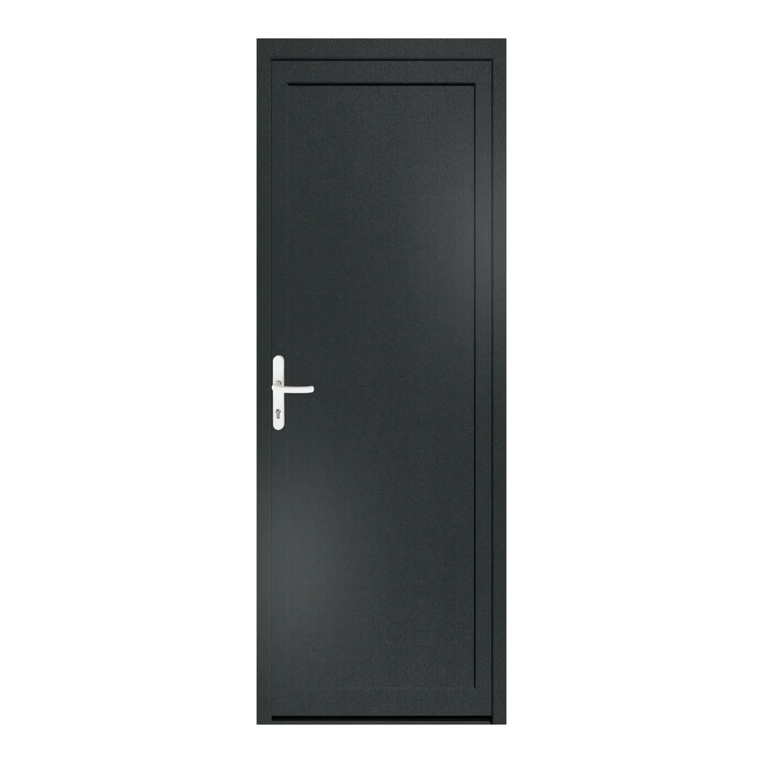 Nebeneingangstür 80x220 cm Anthrazitgrau genarbt MSVP