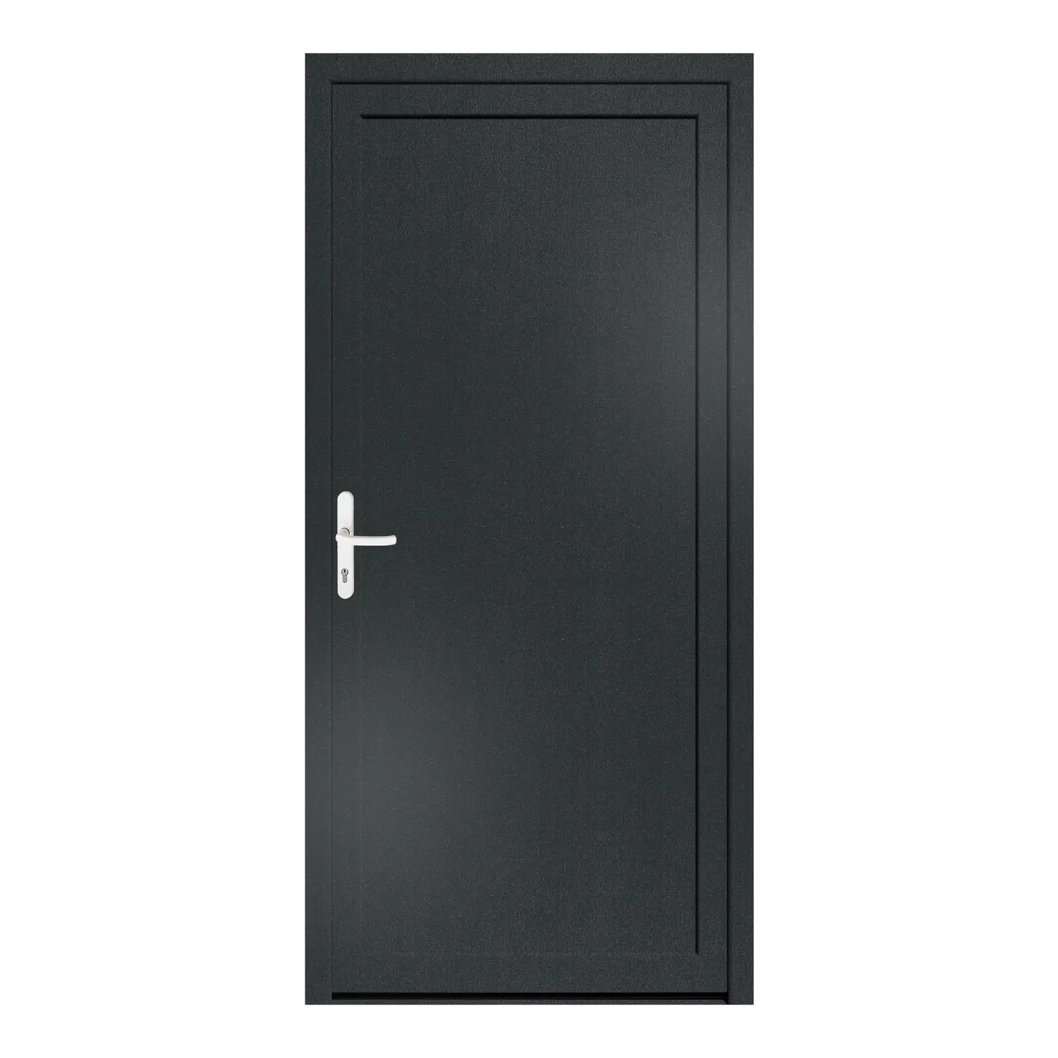 Nebeneingangstür 100x212 cm Anthrazitgrau genarbt MSVP