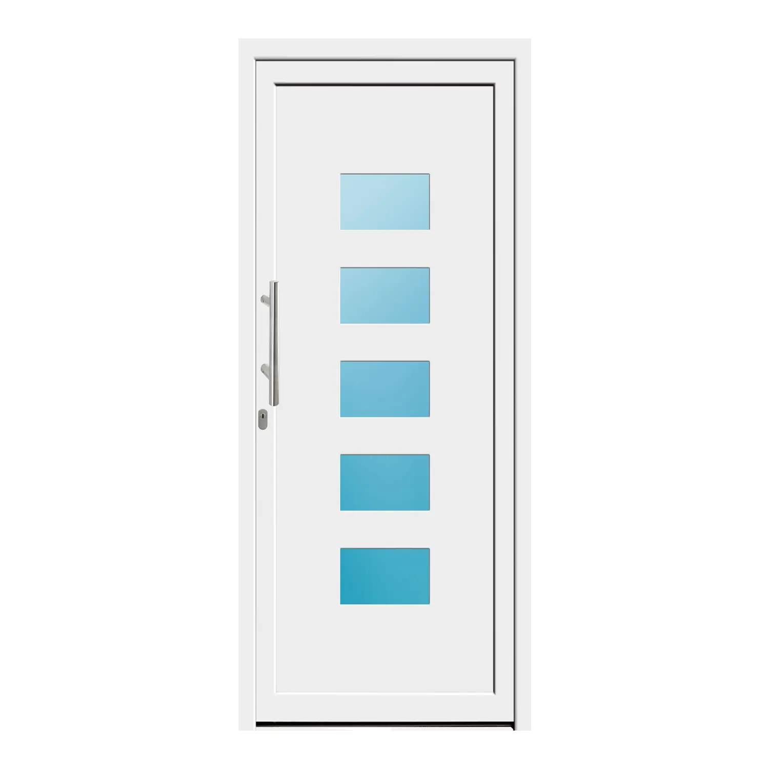 Haustür 93x220 cm Weiß Merkur aus Kunststoff {product.title} {product.width / 10}x{product.height / 10} cm {product.color} {f:if(condition: product.isDoor, then: product.filling, else: '')}