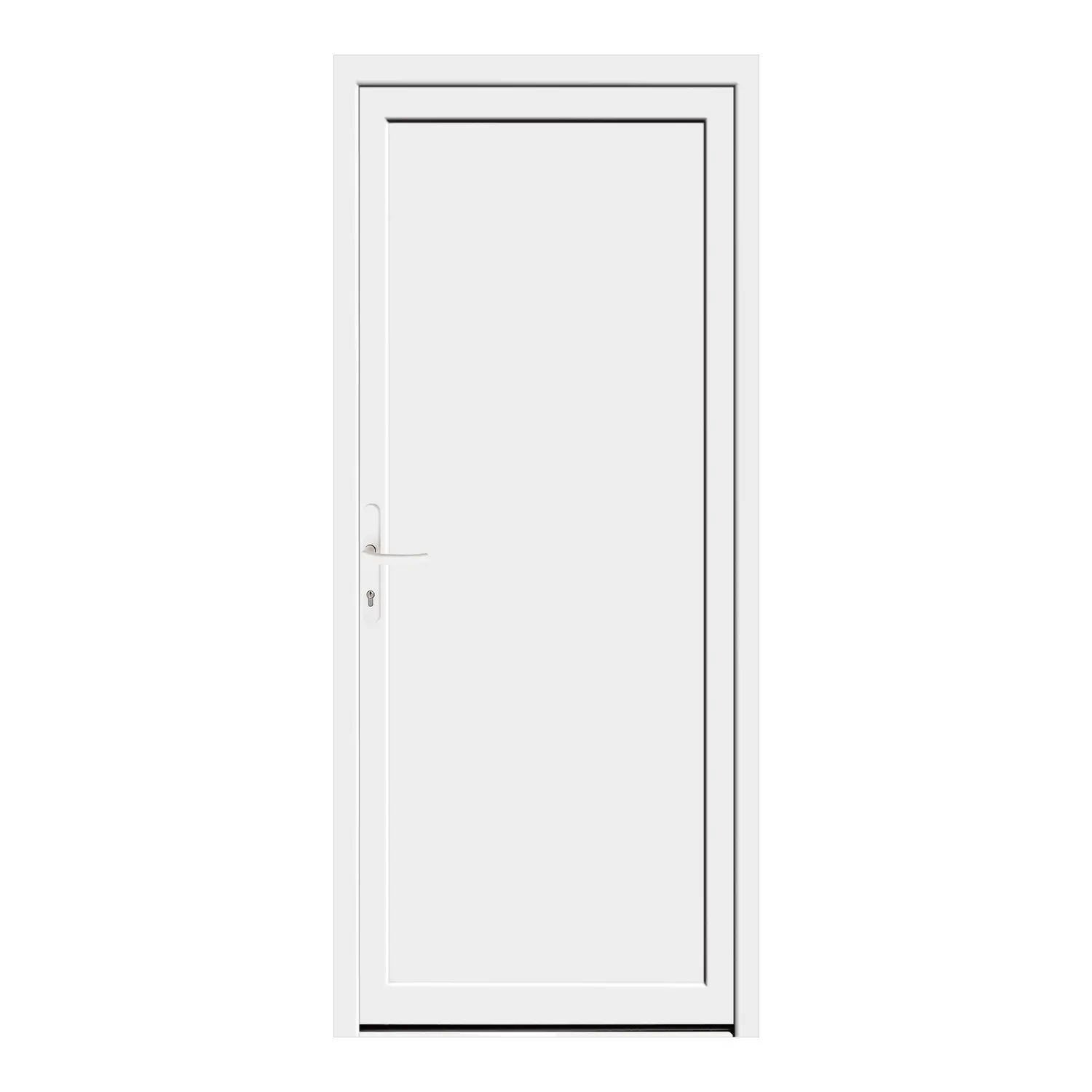 Nebeneingangstür 84x194 cm Weiß MSVP