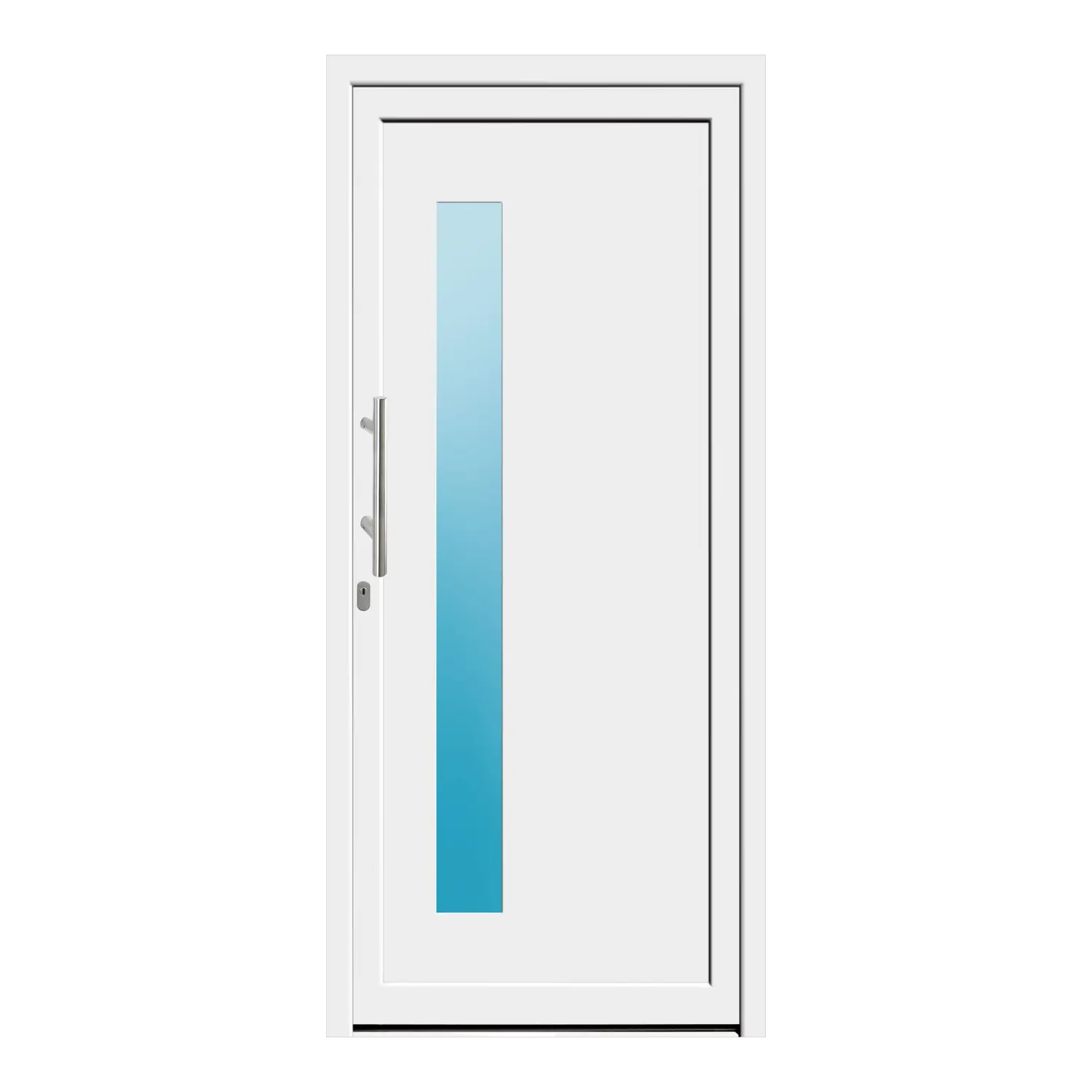 Haustür 97x217 cm Weiß Pluto aus Kunststoff {product.title} {product.width / 10}x{product.height / 10} cm {product.color} {f:if(condition: product.isDoor, then: product.filling, else: '')}