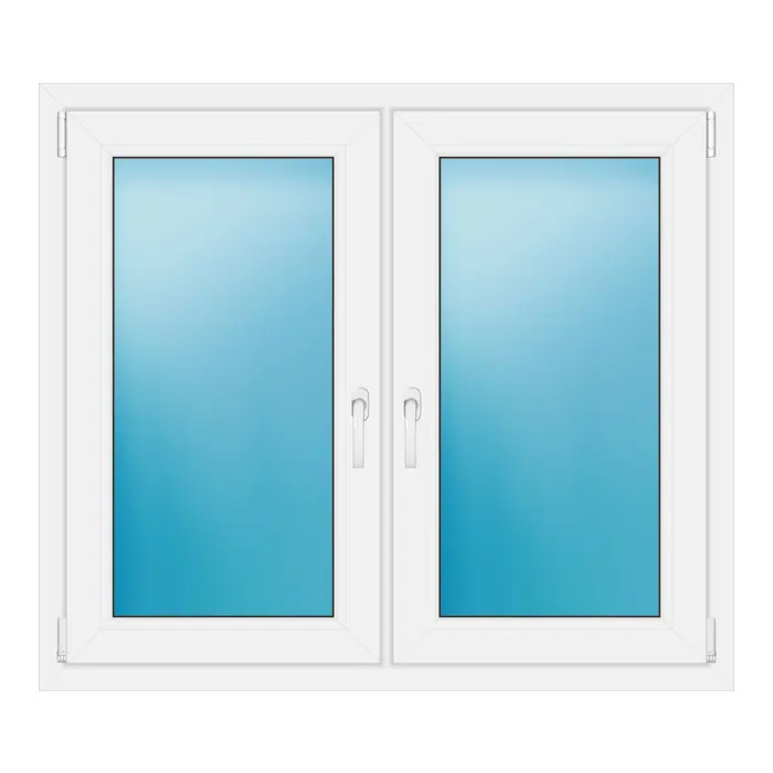 Zweiflügeliges Fenster 120x105 cm Weiß