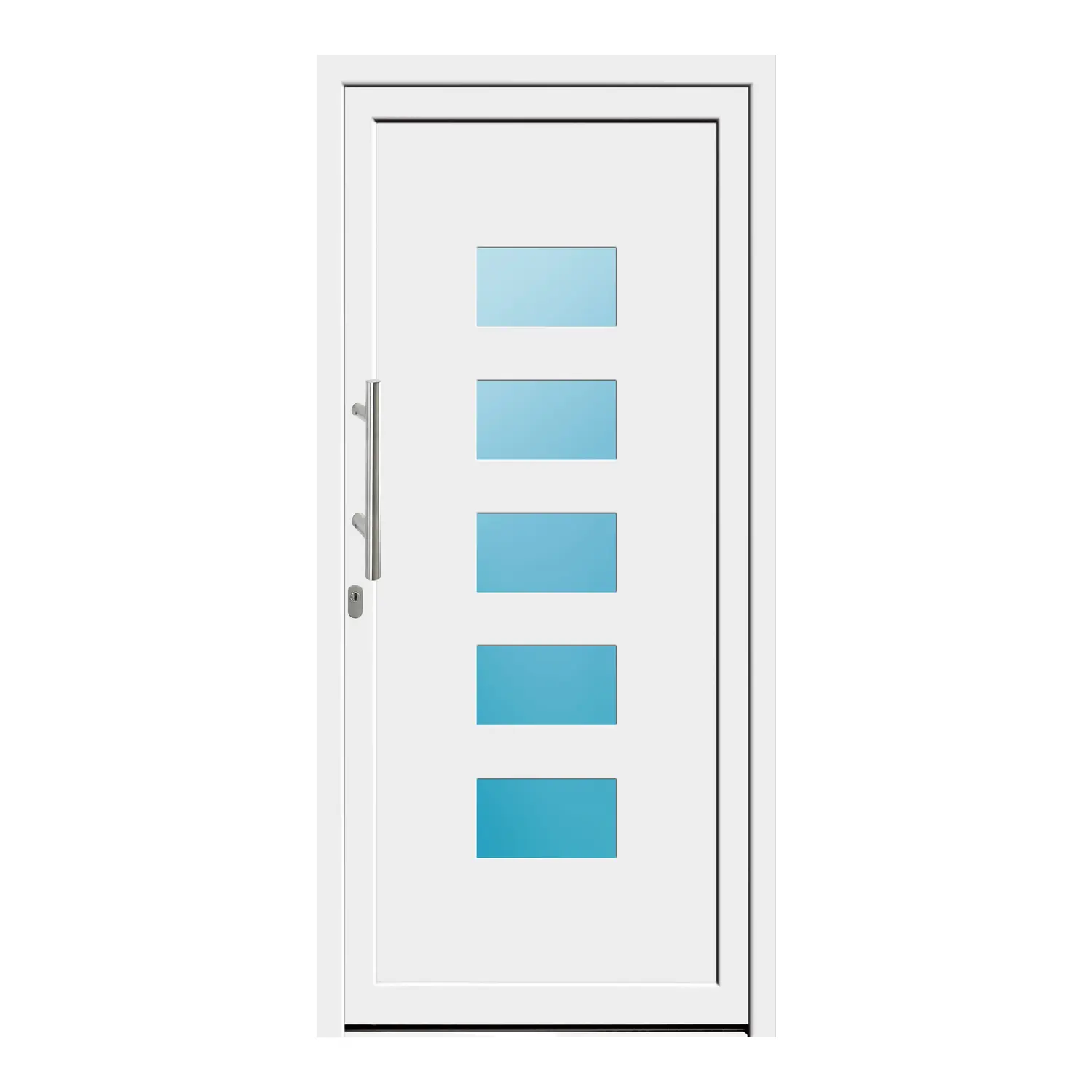 Haustür 91x195 cm Weiß Merkur aus Kunststoff {product.title} {product.width / 10}x{product.height / 10} cm {product.color} {f:if(condition: product.isDoor, then: product.filling, else: '')}