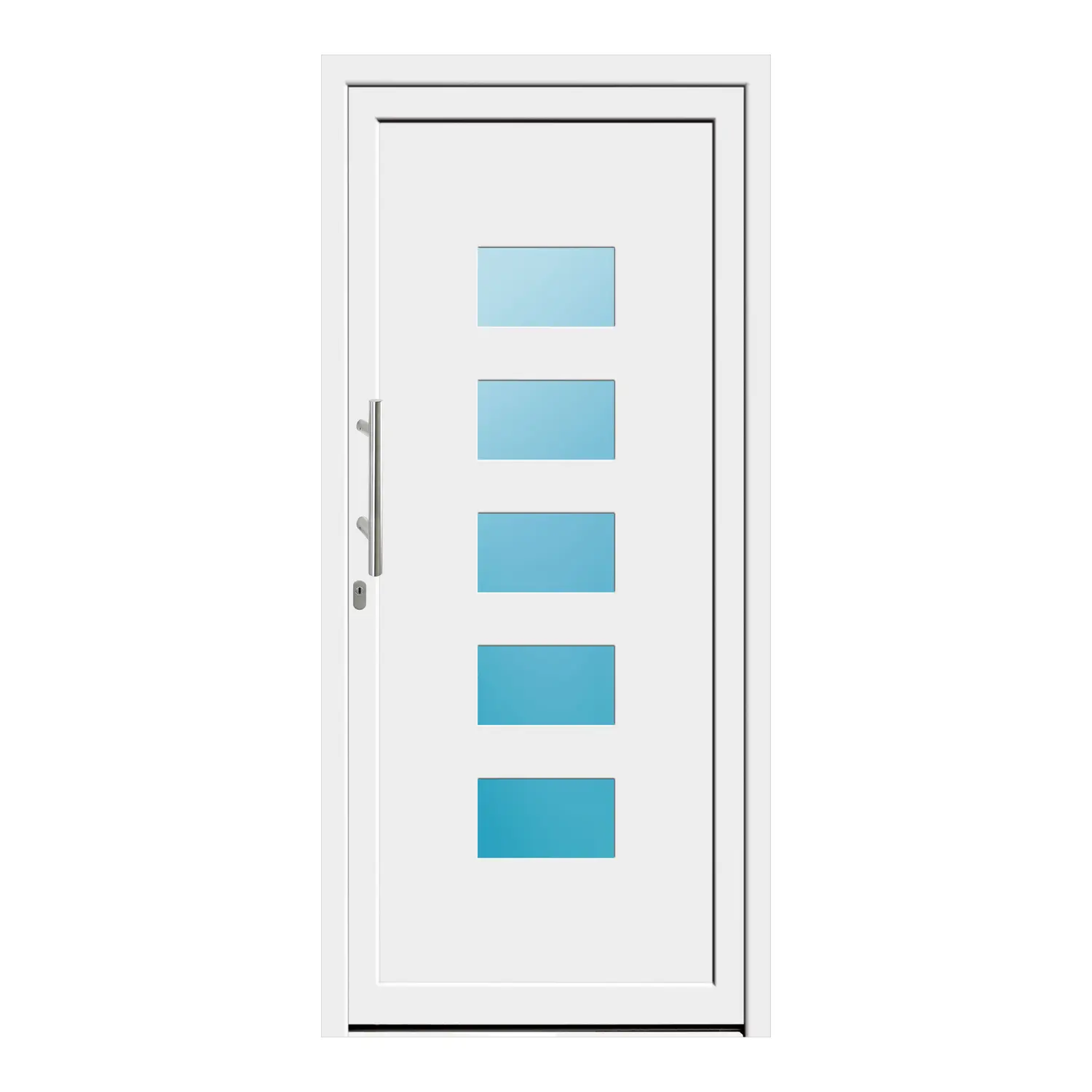 Haustür 101x221 cm Weiß Merkur aus Kunststoff {product.title} {product.width / 10}x{product.height / 10} cm {product.color} {f:if(condition: product.isDoor, then: product.filling, else: '')}