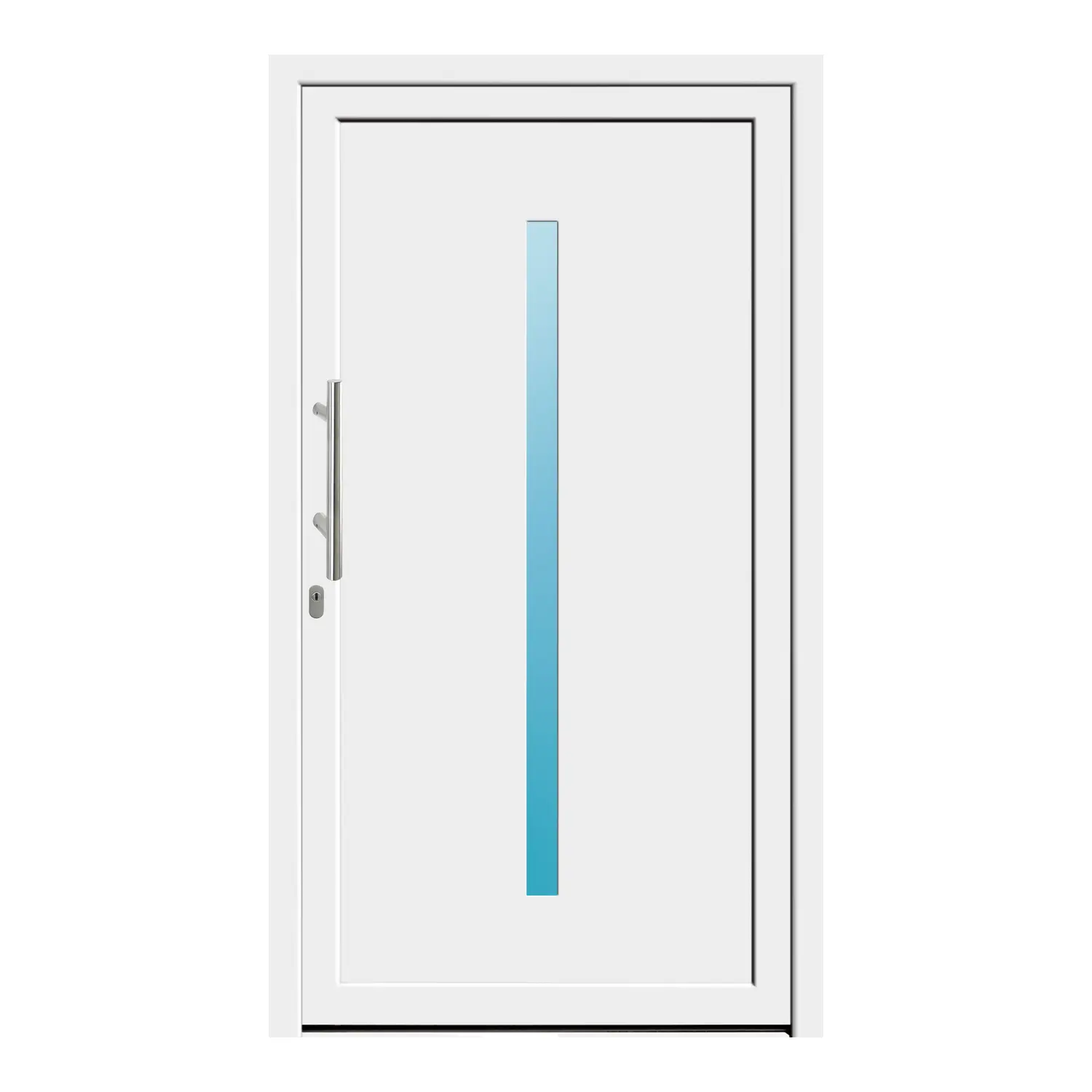 Haustür 110x195 cm Weiß Venus aus Kunststoff {product.title} {product.width / 10}x{product.height / 10} cm {product.color} {f:if(condition: product.isDoor, then: product.filling, else: '')}