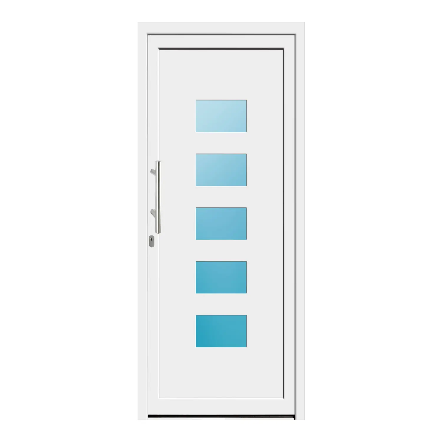 Haustür 91x217 cm Weiß Merkur aus Kunststoff {product.title} {product.width / 10}x{product.height / 10} cm {product.color} {f:if(condition: product.isDoor, then: product.filling, else: '')}