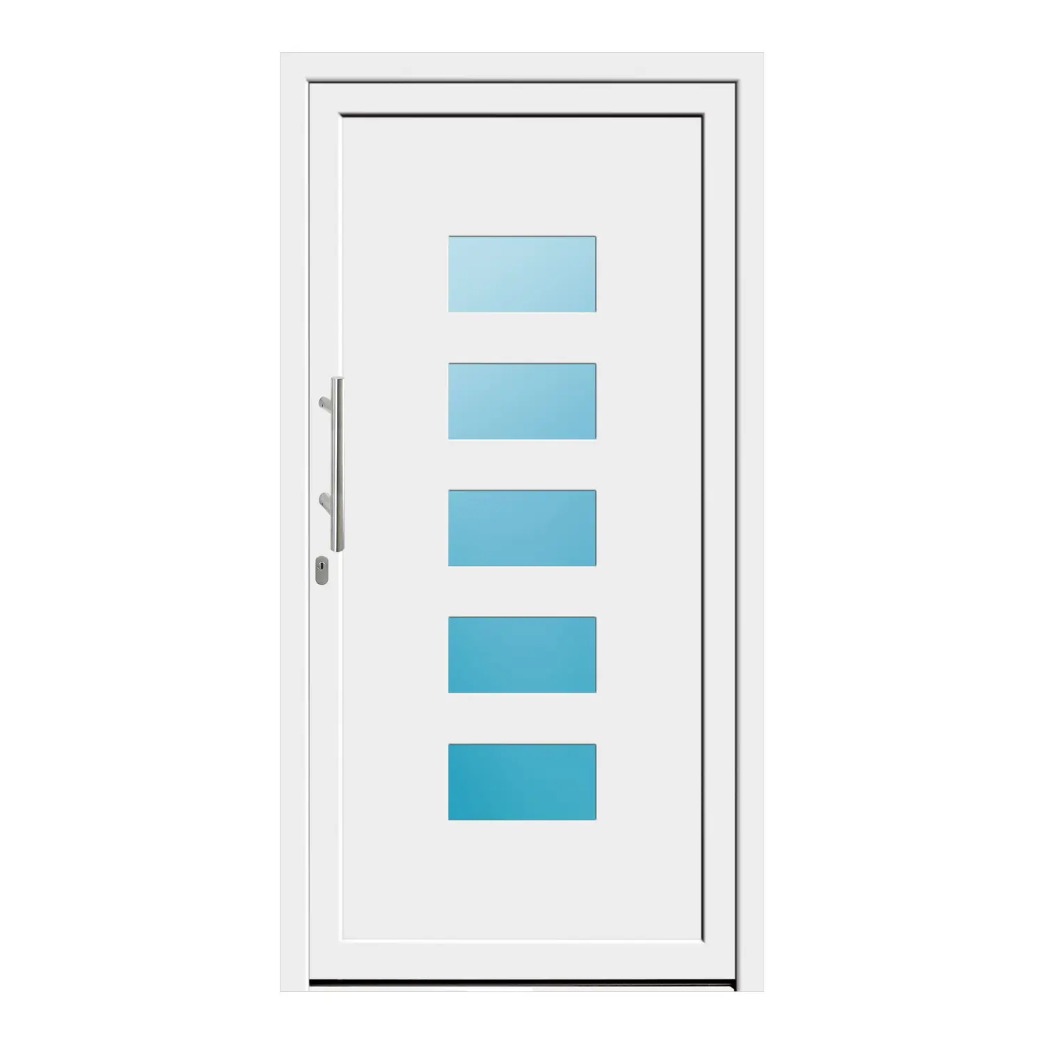 Haustür 110x213.5 cm Weiß Merkur aus Kunststoff {product.title} {product.width / 10}x{product.height / 10} cm {product.color} {f:if(condition: product.isDoor, then: product.filling, else: '')}