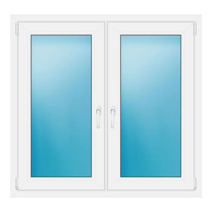 Zweiflügeliges Fenster 120x115 cm Weiß